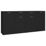 Aparador de madera de ingeniería negro 160x36x75 cm de vidaXL, Aparadores - Ref: Foro24-3074928, Precio: 179,46 €, Descuento: %