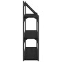 Estante de pared con estante Roble Negro 60 x 21 x 78,5 cm en Estanterías | Comprar online en Foru.es