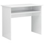 Escritorio de madera contrachapada blanco brillo 90x50x74 cm de vidaXL, Escritorios - Ref: Foro24-801176, Precio: 67,06 €, De...