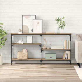 Mesa Consola con estante Roble artesanal 150 x 29 x 76,5 cm en Mesas auxiliares | Comprar online en Foru.es