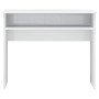 Escritorio de madera contrachapada blanco brillo 90x50x74 cm de vidaXL, Escritorios - Ref: Foro24-801176, Precio: 67,06 €, De...