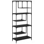 Estantería Roble negro 81 x 36 x 176 cm Madera contrachapada en Librerías y estanterías | Comprar online en Foru.es