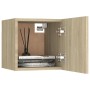 Mesitas noche 2 uds madera ingeniería roble Sonoma 30,5x30x30cm de vidaXL, Mesitas de noche - Ref: Foro24-3079716, Precio: 45...