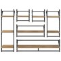 Conjunto de estantes de pared con estante 6 pcs Roble artesanal en Estanterías | Comprar online en Foru.es