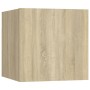 Mesitas noche 2 uds madera ingeniería roble Sonoma 30,5x30x30cm de vidaXL, Mesitas de noche - Ref: Foro24-3079716, Precio: 45...