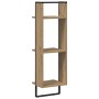 Estante de pared con estante Roble artesanal 30 x 25 x 100 cm en Estanterías | Comprar online en Foru.es