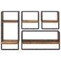 Conjunto de estantes de pared con estante 4 pcs Madera Vieja en Estanterías | Comprar online en Foru.es