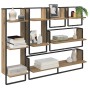 Conjunto de estantes de pared con estante 6 pcs Roble artesanal en Estanterías | Comprar online en Foru.es