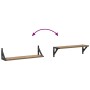 Estanterías de pared 2 pcs Roble artesanal 60 x 15 x 15,5 cm en Estanterías | Comprar online en Foru.es