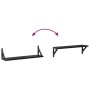 Estanterías de pared 2 pcs Roble Negro 60 x 15 x 15,5 cm en Estanterías | Comprar online en Foru.es