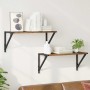 Estanterías de pared 2 pcs Madera Vieja 60 x 25 x 25,5 cm en Estanterías | Comprar online en Foru.es