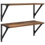 Estanterías de pared 2 pcs Madera Vieja 60 x 25 x 25,5 cm en Estanterías | Comprar online en Foru.es
