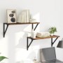 Estanterías de pared 2 pcs Madera Vieja 60 x 25 x 25,5 cm en Estanterías | Comprar online en Foru.es