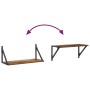 Estanterías de pared 2 pcs Madera Vieja 60 x 25 x 25,5 cm en Estanterías | Comprar online en Foru.es