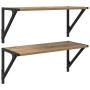 Estanterías de pared 2 pcs Roble artesanal 60 x 25 x 25,5 cm en Estanterías | Comprar online en Foru.es