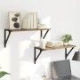 Estanterías de pared 2 pcs Roble artesanal 60 x 25 x 25,5 cm en Estanterías | Comprar online en Foru.es