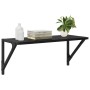 Estanterías de pared 2 pcs Roble Negro 60 x 25 x 25,5 cm en Estanterías | Comprar online en Foru.es
