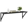 Estanterías de pared 2 pcs Roble Negro 80 x 25 x 25,5 cm en Estanterías | Comprar online en Foru.es
