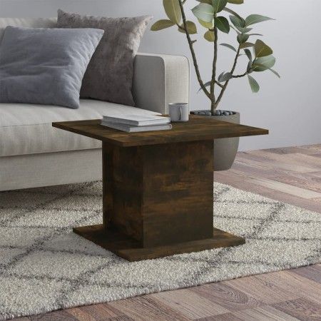 Mesa de centro madera ingeniería roble ahumado 55,5x55,5x40 cm de vidaXL, Mesas de centro - Ref: Foro24-813095, Precio: 29,54...