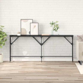 Mesa Consola Roble Negro 180 x 30 x 75 cm Madera de ingeniería en Mesas auxiliares | Comprar online en Foru.es