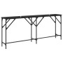 Mesa Consola Roble Negro 180 x 30 x 75 cm Madera de ingeniería en Mesas auxiliares | Comprar online en Foru.es