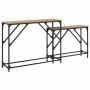 Mesa Consola 2 pcs Roble artesanal 100 x 28 x 75 cm en Mesas auxiliares | Comprar online en Foru.es