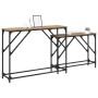 Mesa Consola 2 pcs Roble artesanal 100 x 28 x 75 cm en Mesas auxiliares | Comprar online en Foru.es