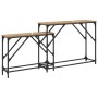 Mesa Consola 2 pcs Roble artesanal 100 x 28 x 75 cm en Mesas auxiliares | Comprar online en Foru.es