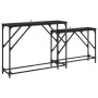 Mesa Consola 2 pcs Roble Negro 100 x 28 x 75 cm en Mesas auxiliares | Comprar online en Foru.es