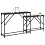 Mesa Consola 2 pcs Roble Negro 100 x 28 x 75 cm en Mesas auxiliares | Comprar online en Foru.es