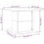 Mesa de centro madera ingeniería roble ahumado 55,5x55,5x40 cm de vidaXL, Mesas de centro - Ref: Foro24-813095, Precio: 29,54...