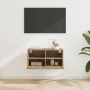 Mueble de TV Montado en la Pared Roble artesanal en Muebles TV | Comprar online en Foru.es