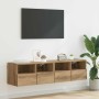 Gabinetes de pared para TV 2 pcs Roble artesanal en Muebles TV | Comprar online en Foru.es