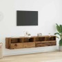 Gabinetes de pared para TV 2 pcs Madera Vieja 80 x 30 x 30 cm en Muebles TV | Comprar online en Foru.es