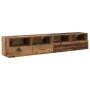 Gabinetes de pared para TV 2 pcs Madera Vieja 80 x 30 x 30 cm en Muebles TV | Comprar online en Foru.es