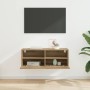 Mueble de TV Montado en la Pared Roble artesanal en Muebles TV | Comprar online en Foru.es