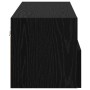 Mueble de TV Montado en la Pared Roble Negro 80 x 30 x 30 cm en Muebles TV | Comprar online en Foru.es