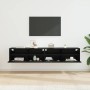 Gabinetes de pared para TV 2 pcs Roble Negro 80 x 30 x 30 cm en Muebles TV | Comprar online en Foru.es