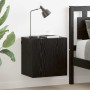 Gabinetes de pared para TV 2 pcs Roble Negro 40,5x30x40cm en Muebles TV | Comprar online en Foru.es