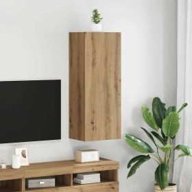Mueble de TV Montado en la Pared Roble artesanal en Muebles TV | Comprar online en Foru.es