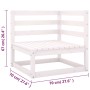 Muebles de jardín 6 piezas con cojines de madera de pino maciza de vidaXL, Conjuntos de jardín - Ref: Foro24-3076630, Precio:...