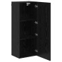 Mueble de TV Montado en la Pared Roble Negro 40,5 x 30 x 102 cm en Muebles TV | Comprar online en Foru.es