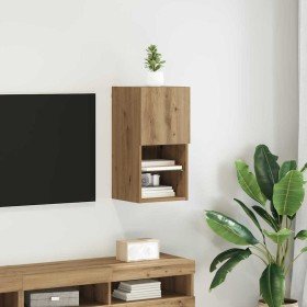 Mueble de TV Montado en la Pared Roble artesanal en Muebles TV | Comprar online en Foru.es
