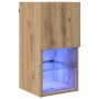 Mueble de TV Montado en la Pared Roble artesanal en Muebles TV | Comprar online en Foru.es