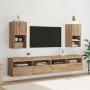 Gabinetes para TV Montados en la Pared 2 pcs Roble artesanal en Muebles TV | Comprar online en Foru.es