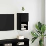 Mueble de TV Montado en la Pared Roble Negro 30,5 x 30 x 60 cm en Muebles TV | Comprar online en Foru.es