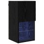 Mueble de TV Montado en la Pared Roble Negro 30,5 x 30 x 60 cm en Muebles TV | Comprar online en Foru.es