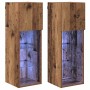 Gabinetes para TV Montados en la Pared 2 pcs Madera Vieja en Muebles TV | Comprar online en Foru.es