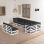 Muebles de jardín 8 pzas y cojines madera maciza pino de vidaXL, Conjuntos de jardín - Ref: Foro24-3076665, Precio: 884,13 €,...