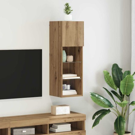 Mueble de TV Montado en la Pared Roble artesanal en Muebles TV | Comprar online en Foru.es